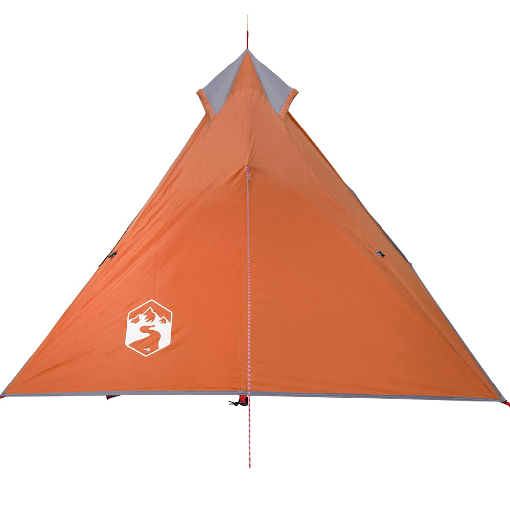 Tenda 1 Persona Grigia e Arancione 255x153x130 cm Taffetà 185T 94385