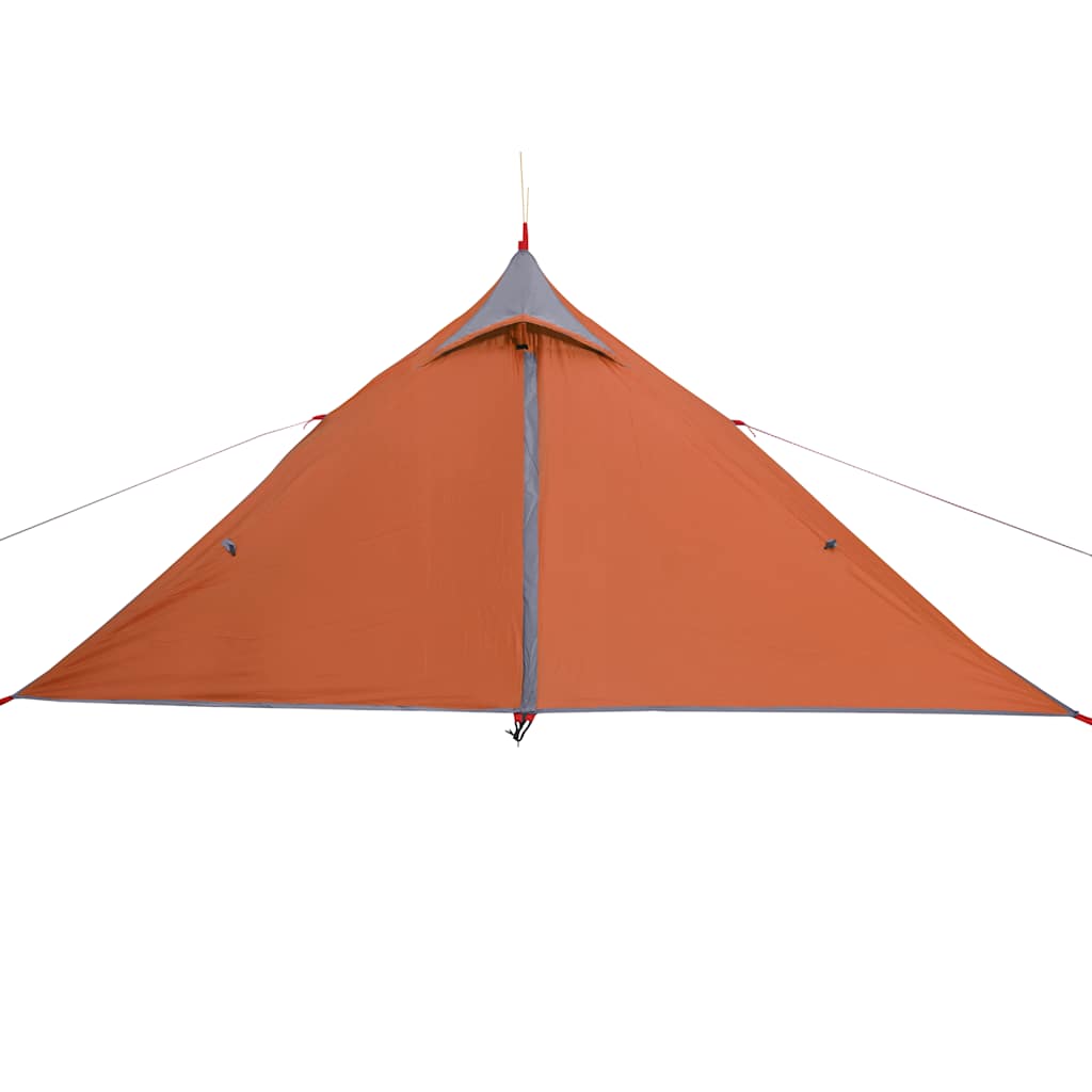 Tenda 1 Persona Grigia e Arancione 255x153x130 cm Taffetà 185T 94385