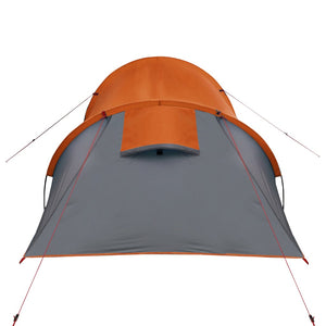 Tenda Campeggio 4Persone Grigia e Arancione 360x135x105 Taffetà 94388