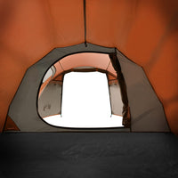 Tenda Campeggio 4Persone Grigia e Arancione 360x135x105 Taffetà 94388