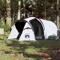 Tenda da Campeggio 4 Persone Bianca 360x135x105 cm Taffetà 185T 94389