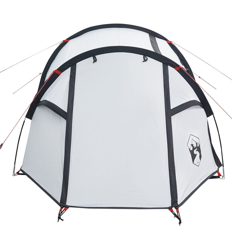 Tenda da Campeggio 4 Persone Bianca 360x135x105 cm Taffetà 185T 94389