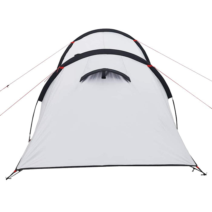 Tenda da Campeggio 4 Persone Bianca 360x135x105 cm Taffetà 185T 94389