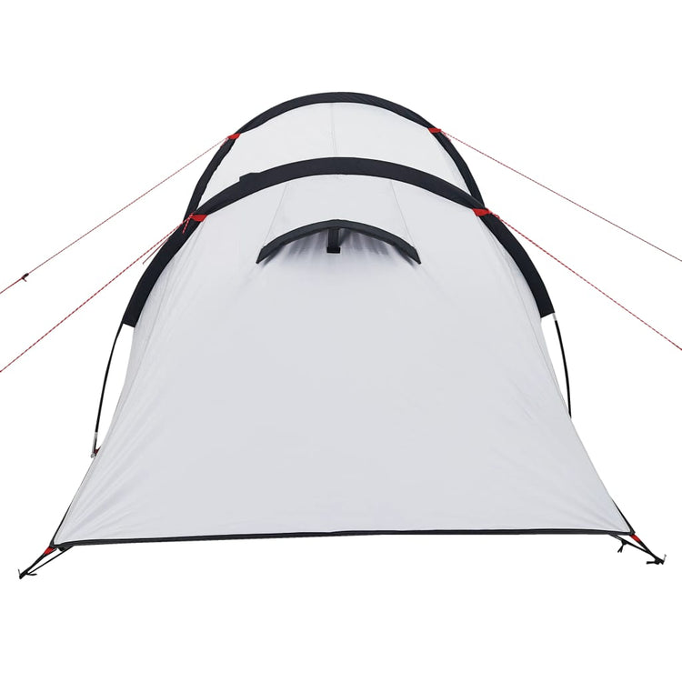 Tenda da Campeggio 4 Persone Bianca 360x135x105 cm Taffetà 185T 94389