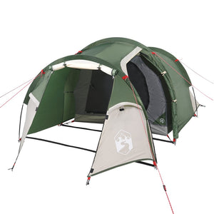 Tenda da Campeggio 3 Persone Verde 370x185x116 cm Taffetà 185T 94390