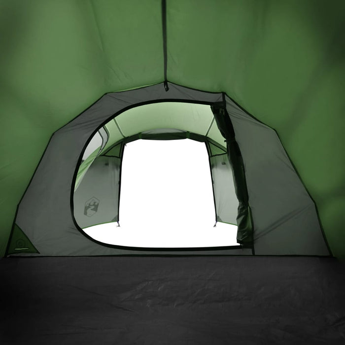 Tenda da Campeggio 3 Persone Verde 370x185x116 cm Taffetà 185T 94390