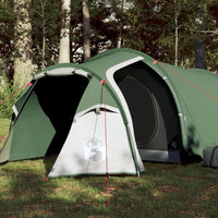 Tenda da Campeggio 3 Persone Verde 370x185x116 cm Taffetà 185T 94390