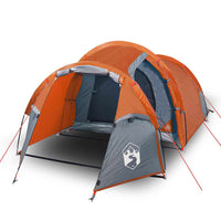 Tenda Campeggio 3Persone Grigia e Arancione 370x185x116 Taffetà 94392