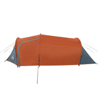 Tenda Campeggio 3Persone Grigia e Arancione 370x185x116 Taffetà 94392