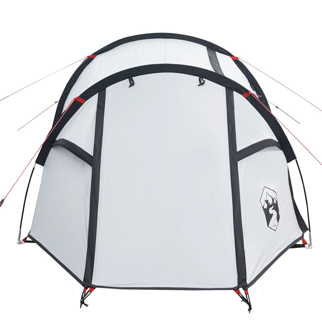 Tenda da Campeggio 3 Persone Bianca 370x185x116 cm Taffetà 190T 94393