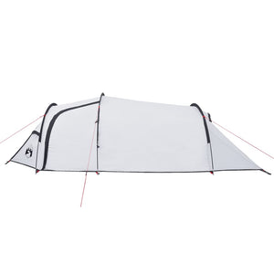 Tenda da Campeggio 3 Persone Bianca 370x185x116 cm Taffetà 190T 94393