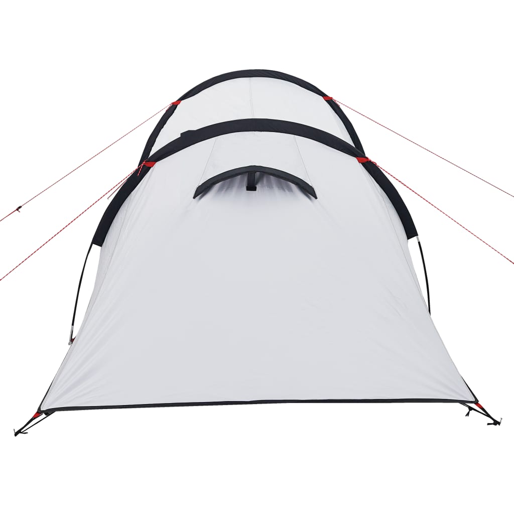 Tenda da Campeggio 3 Persone Bianca 370x185x116 cm Taffetà 190T 94393