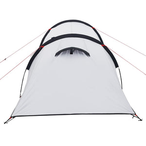 Tenda da Campeggio 3 Persone Bianca 370x185x116 cm Taffetà 190T 94393