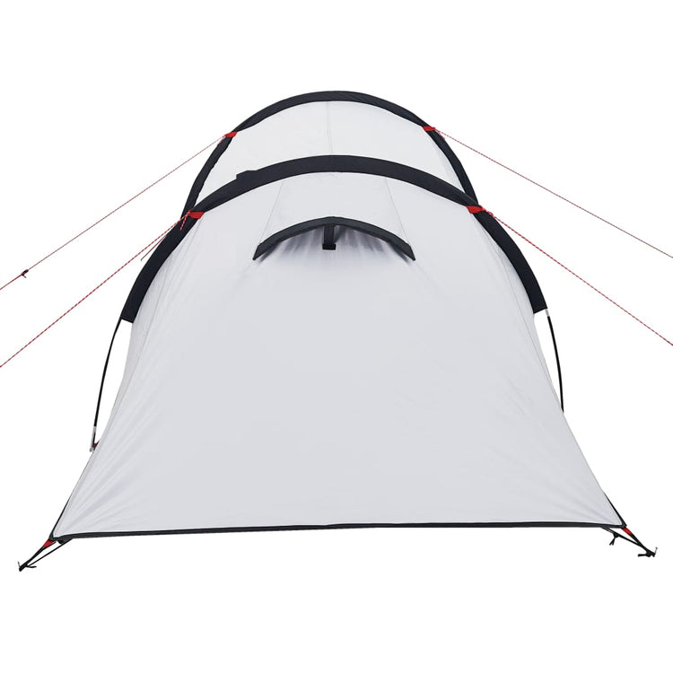 Tenda da Campeggio 3 Persone Bianca 370x185x116 cm Taffetà 190T 94393