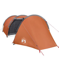 Tenda Campeggio 4Persone Grigia e Arancione 405x170x106 Taffetà 94396