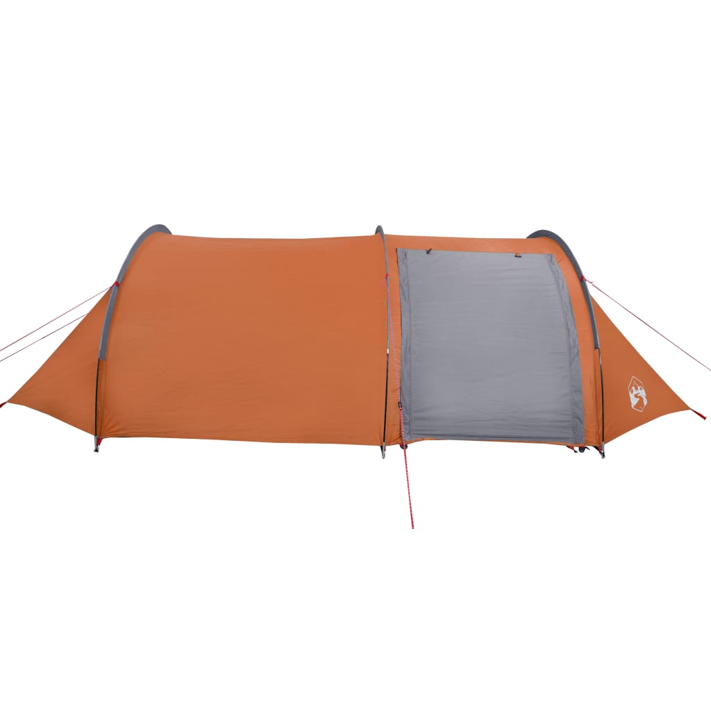 Tenda Campeggio 4Persone Grigia e Arancione 405x170x106 Taffetà 94396