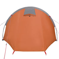 Tenda Campeggio 4Persone Grigia e Arancione 405x170x106 Taffetà 94396