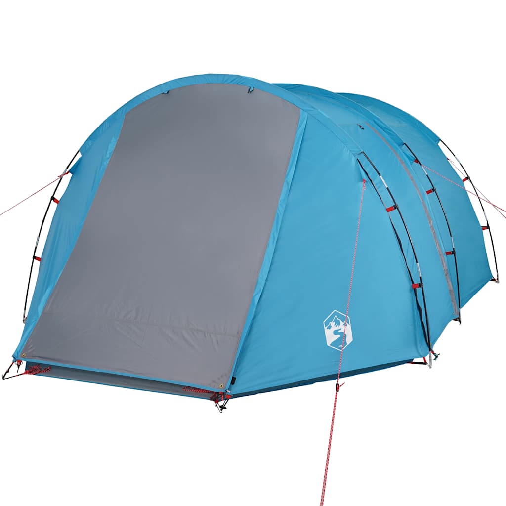 Tenda da Campeggio 4 Persone Blu 420x260x153 cm Taffetà 185T 94398