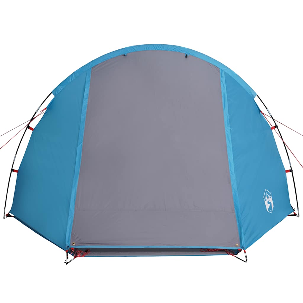 Tenda da Campeggio 4 Persone Blu 420x260x153 cm Taffetà 185T 94398