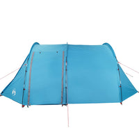 Tenda da Campeggio 4 Persone Blu 420x260x153 cm Taffetà 185T 94398