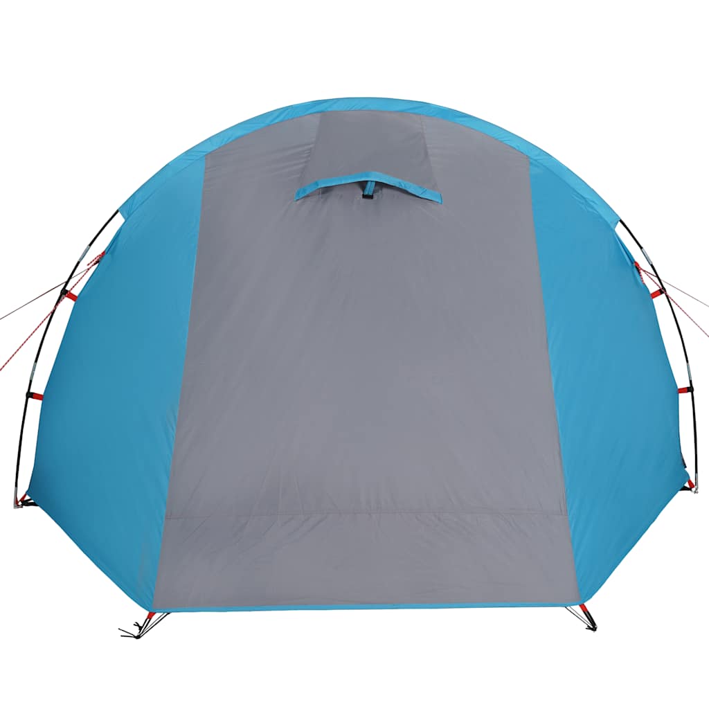 Tenda da Campeggio 4 Persone Blu 420x260x153 cm Taffetà 185T 94398