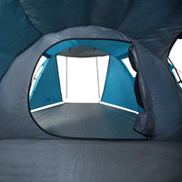 Tenda da Campeggio 4 Persone Blu 420x260x153 cm Taffetà 185T 94398