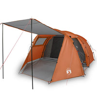 Tenda Campeggio 4Persone Grigia e Arancione 420x260x153 Taffetà 94399