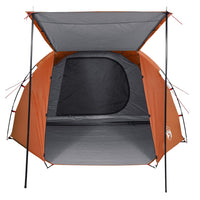 Tenda Campeggio 4Persone Grigia e Arancione 420x260x153 Taffetà 94399