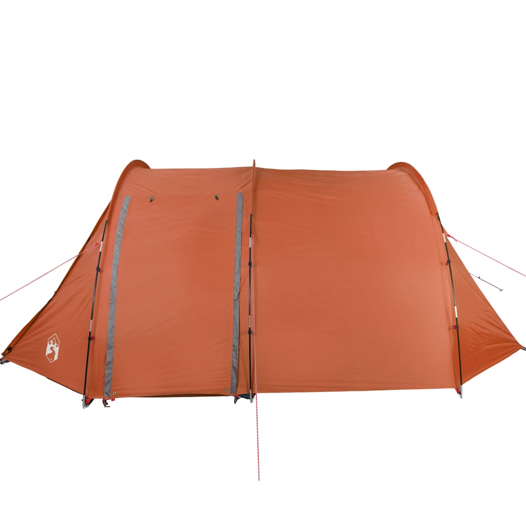 Tenda Campeggio 4Persone Grigia e Arancione 420x260x153 Taffetà 94399