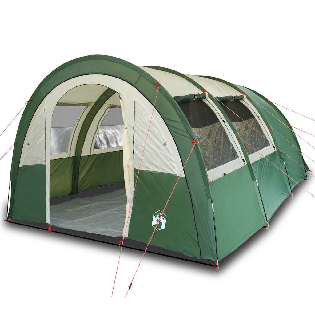 Tenda da Campeggio 4 Persone Verde 483x340x193 cm Taffetà 185T 94400