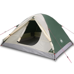 Tenda da Campeggio 3 Persone Verde 240x217x120 cm Taffetà 190T 94409