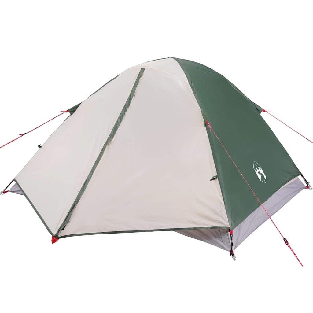 Tenda da Campeggio 3 Persone Verde 240x217x120 cm Taffetà 190T 94409