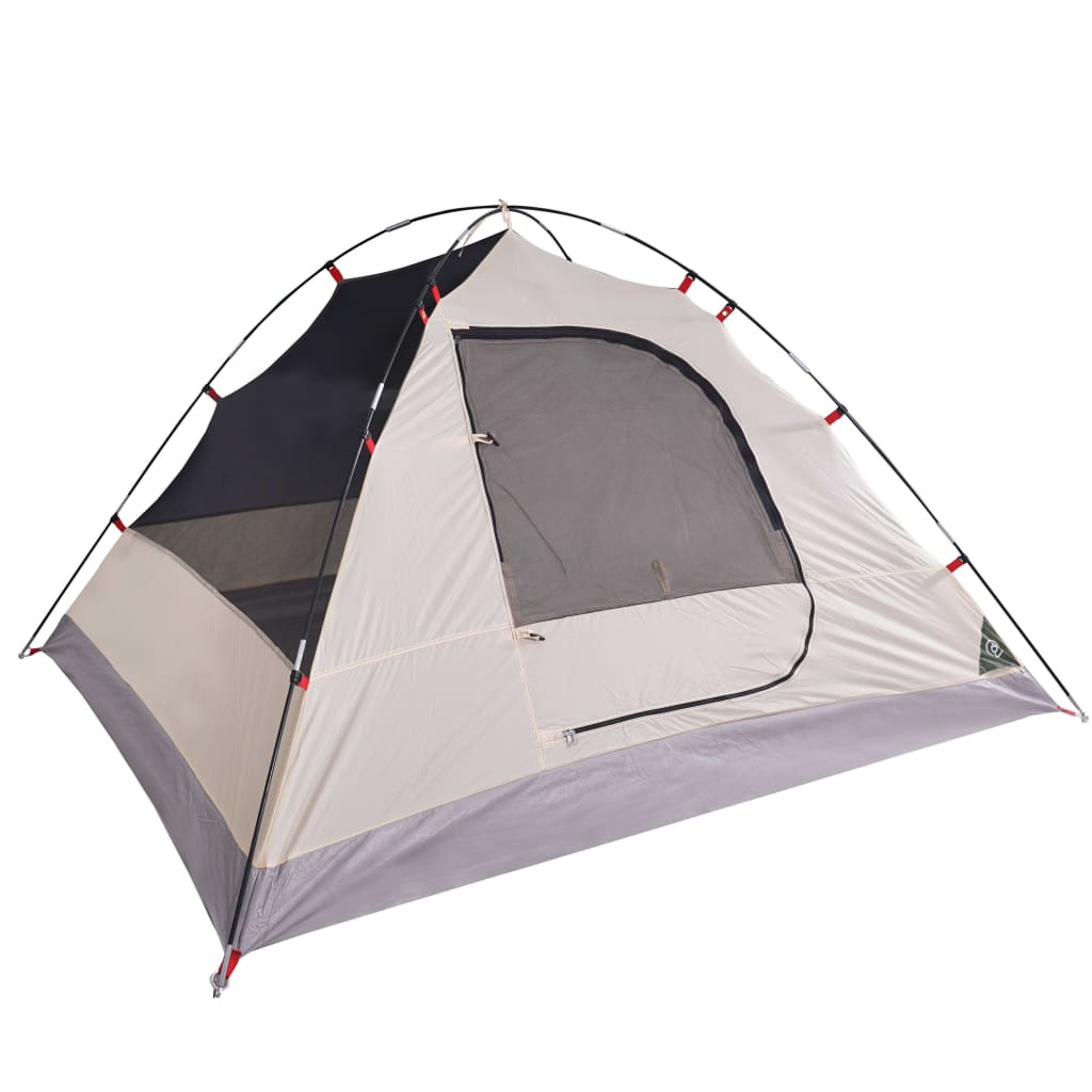 Tenda da Campeggio 3 Persone Verde 240x217x120 cm Taffetà 190T 94409