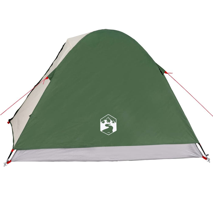 Tenda da Campeggio 3 Persone Verde 240x217x120 cm Taffetà 190T 94409