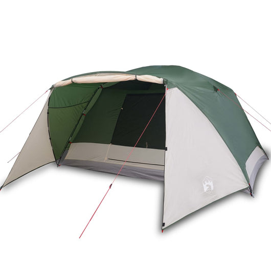 Tenda da Campeggio 4 Persone Verde 350x280x155 cm Taffetà 190T 94415