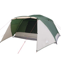 Tenda da Campeggio 6 Persone Verde 412x370x190 cm Taffetà 190T 94418