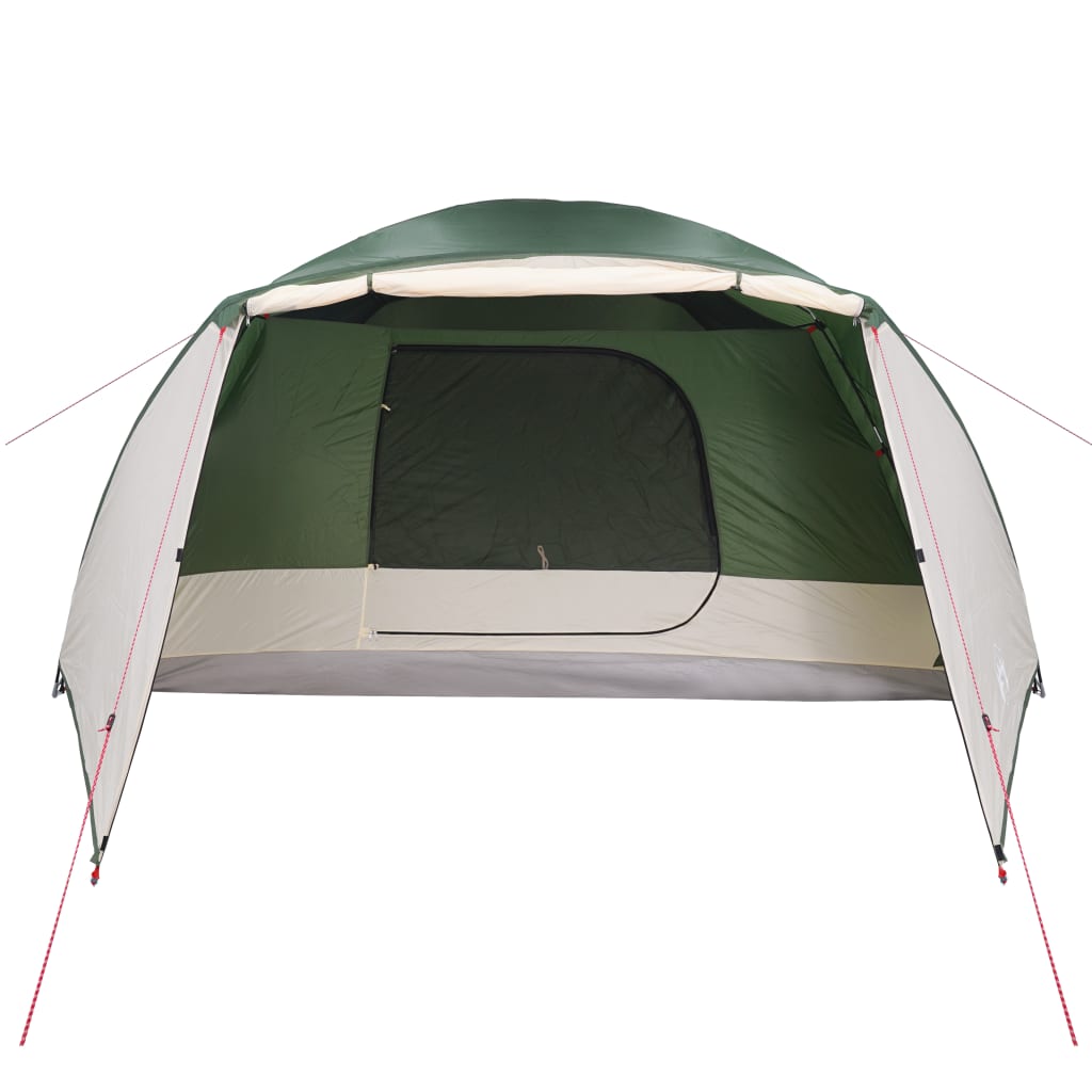 Tenda da Campeggio 6 Persone Verde 412x370x190 cm Taffetà 190T 94418