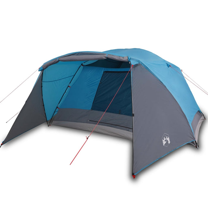 Tenda da Campeggio 6 Persone Blu 412x370x190 cm Taffetà 190T 94419