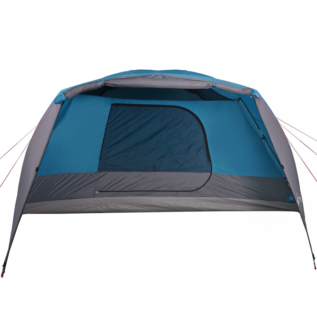 Tenda da Campeggio 6 Persone Blu 412x370x190 cm Taffetà 190T 94419