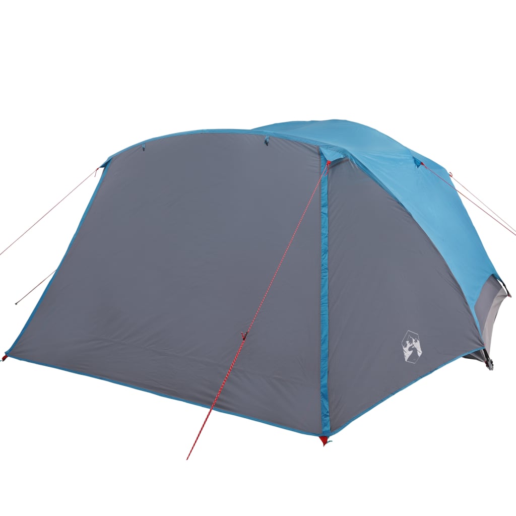 Tenda da Campeggio 6 Persone Blu 412x370x190 cm Taffetà 190T 94419