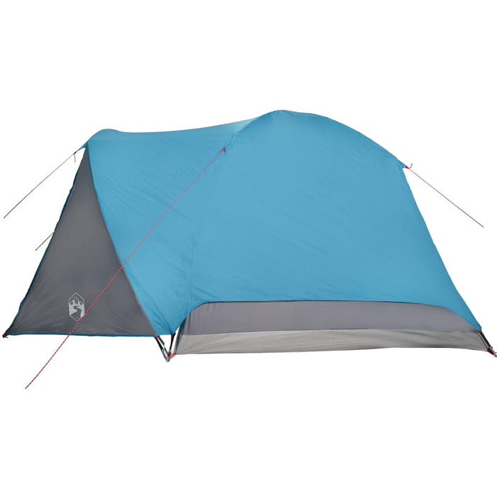 Tenda da Campeggio 6 Persone Blu 412x370x190 cm Taffetà 190T 94419