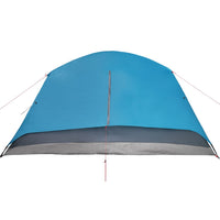 Tenda da Campeggio 6 Persone Blu 412x370x190 cm Taffetà 190T 94419