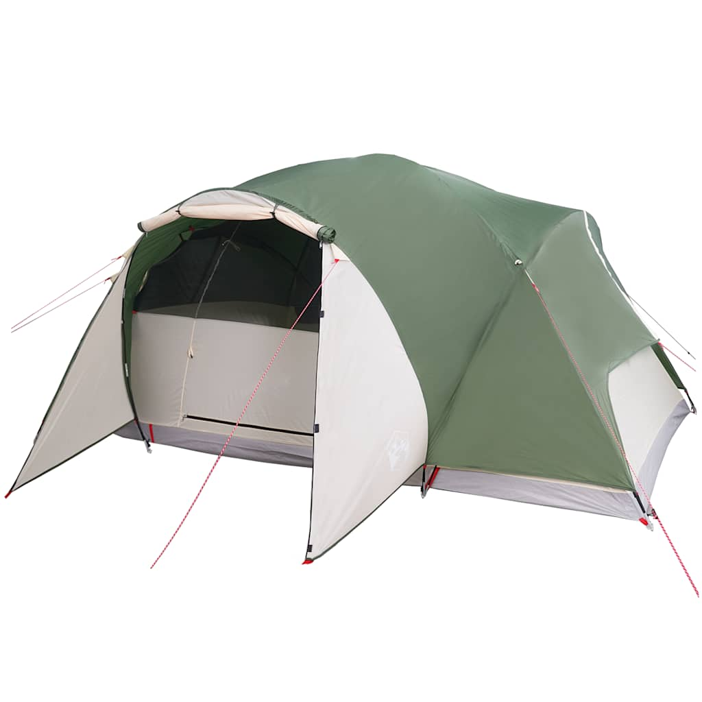 Tenda da Campeggio 8 Persone Verde 360x430x195 cm Taffetà 190T 94421