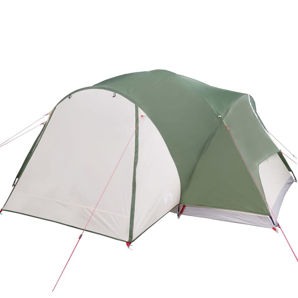 Tenda da Campeggio 8 Persone Verde 360x430x195 cm Taffetà 190T 94421