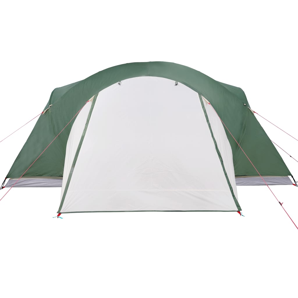 Tenda da Campeggio 8 Persone Verde 360x430x195 cm Taffetà 190T 94421