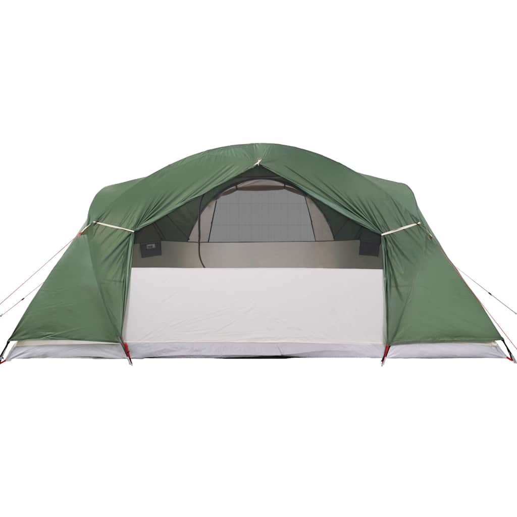 Tenda da Campeggio 8 Persone Verde 360x430x195 cm Taffetà 190T 94421