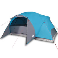 Tenda da Campeggio 8 Persone Blu 360x430x195 cm Taffetà 190T 94422