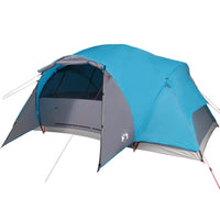 Tenda da Campeggio 8 Persone Blu 360x430x195 cm Taffetà 190T 94422