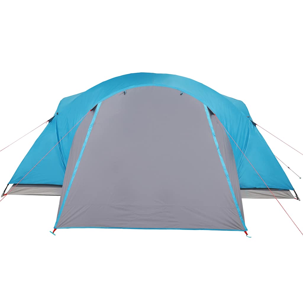 Tenda da Campeggio 8 Persone Blu 360x430x195 cm Taffetà 190T 94422