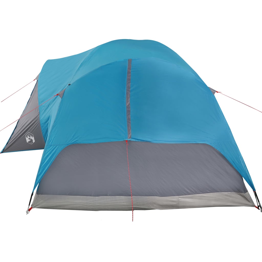 Tenda da Campeggio 8 Persone Blu 360x430x195 cm Taffetà 190T 94422